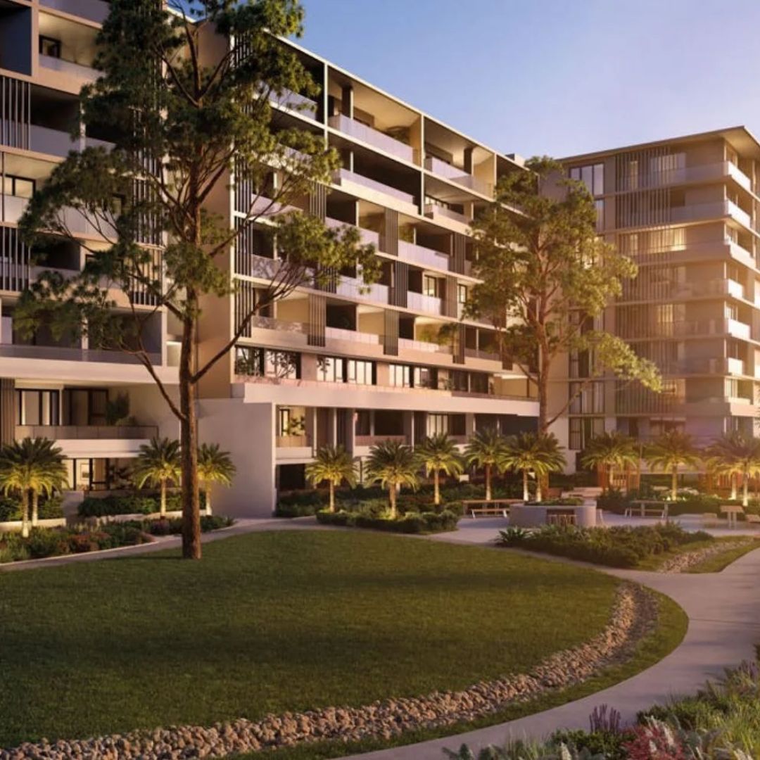 Cudgegong Road, Rouse Hill — residential development with landscaped courtyard